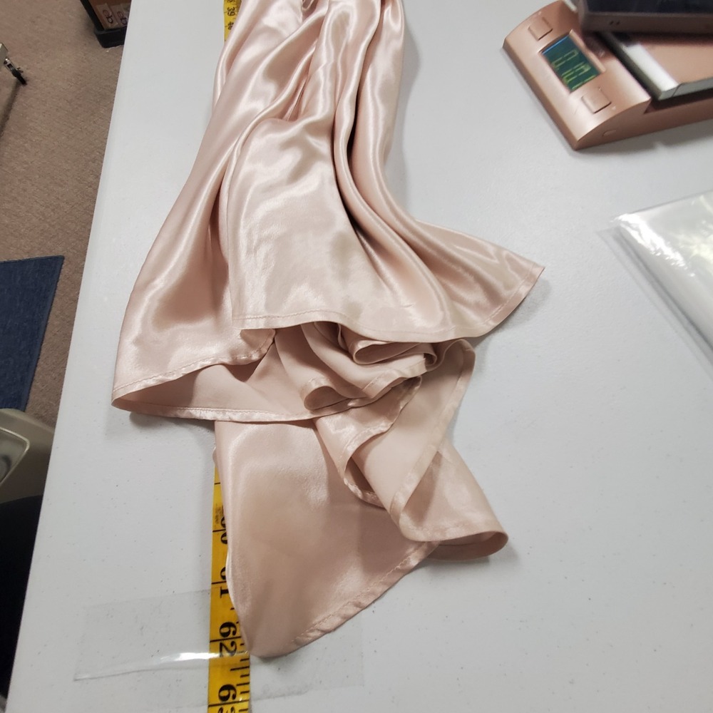 All That Jazz Vtg Empire Waist Satin Gown Size 9/10 Pink Sequin Dress Regency - Picture 9 of 14